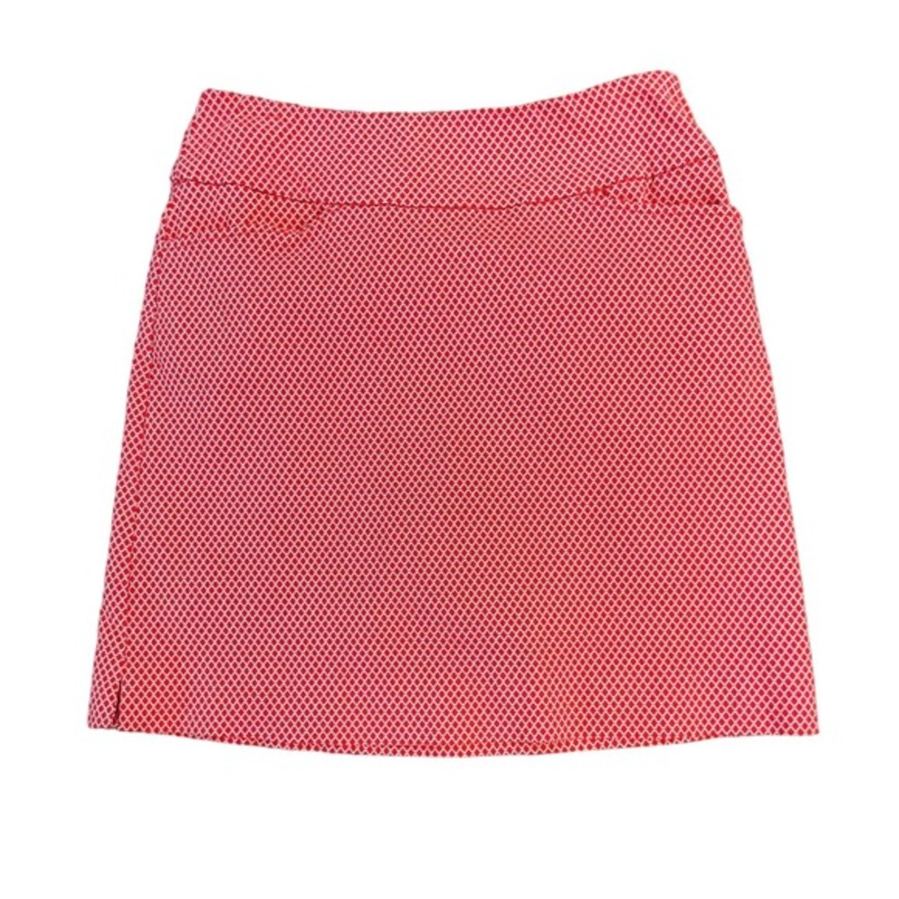 Swing Control Coral & White Mod Geometric Golf Skort 4